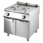Electric fryer, capacity 2x 10 litres
