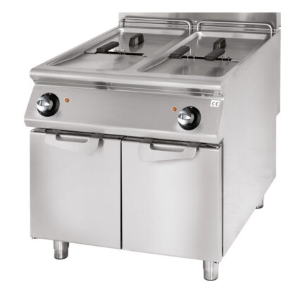 Electric fryer, capacity 2x 17 litres