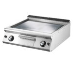 Gas griddle, top version, smooth chromed plate