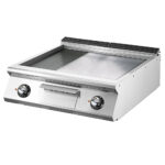 Electric griddle, top version, 1/3 grooved plate and 2/3 smooth