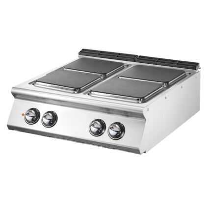 Electric range, top version, 4 square hot plates
