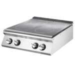 Electric solid top, top version, 4 cooking zones