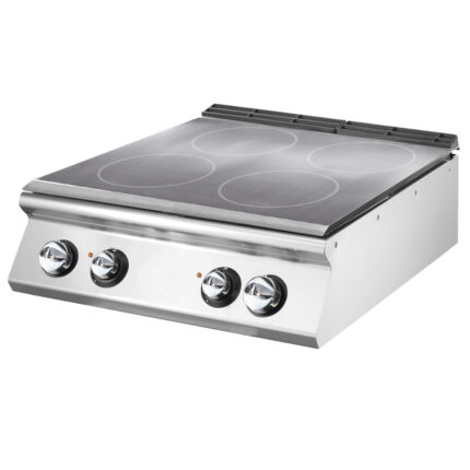 Electric solid top, top version, 4 cooking zones