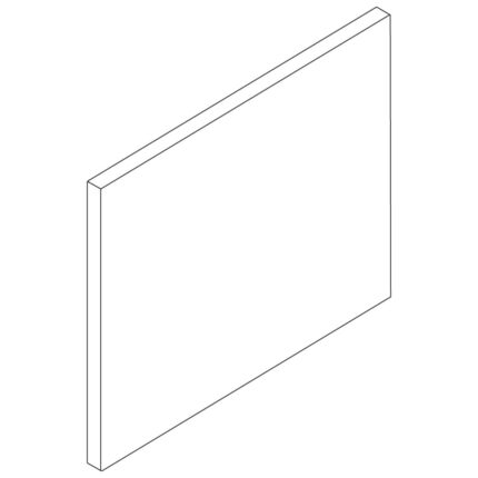 Side panel squared for back to back equipment VS700, right side