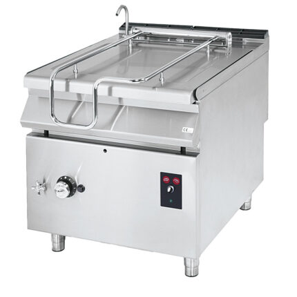 Gas tilting bratt pan, capacity 120 litres, stainless steel well, motorized