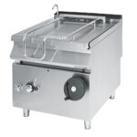 Gas tilting bratt pan, capacity 80 litres, stainless steel well