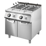 Electric pasta cooker, 2 GN 1/1 wells, capacity 2x 40 litres, fixed heating elements