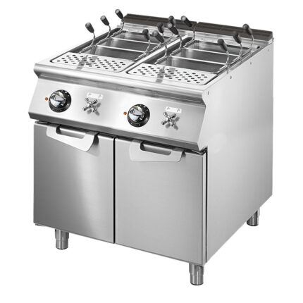 Electric pasta cooker, 2 GN 1/1 wells, capacity 2x 40 litres, fixed heating elements