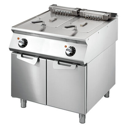 Electric fryer, capacity 2x 15 litres