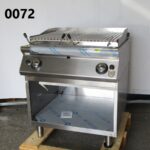 Gas lava-stone grill, cooking zone in stainless steel, meat/fish - DAMAGED