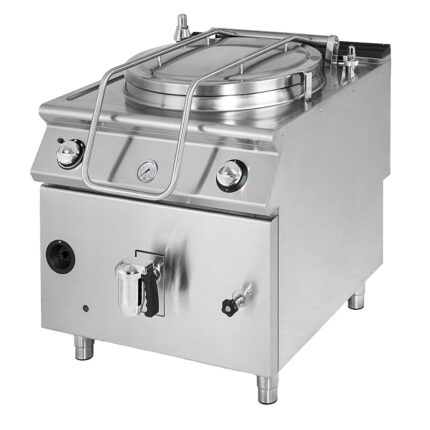 Gas boiling pan, indirect heating, capacity 150 litres