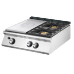 Gas solid top, top version + 2 burners