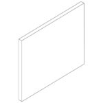 Side panel squared for back to back equipment VS900, leftside