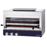 Electric grill 800°C with grid of 770x470 mm