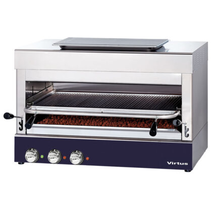 Electric grill 800°C with grid of 770x470 mm