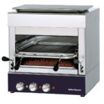 Electric grill 800°C with grid of 400x470 mm