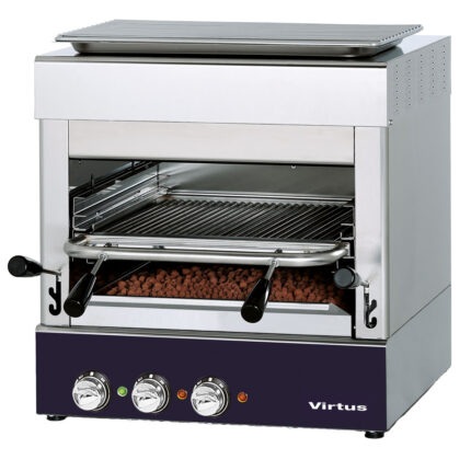 Electric grill 800°C with grid of 400x470 mm