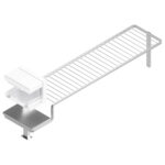 Salamander support GN 1/1 on tray holder structure