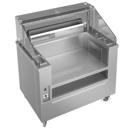 Moving Show Pasta 1115 mm with integrated pasta cooker 24 liters and air intake