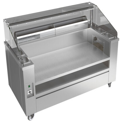 Moving Show Pasta 1515 mm with integrated pasta cooker 24 liters and air intake