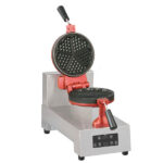 Waffle maker with 1 round, rotary plate type Flower Heart