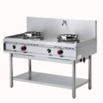 Gas wok stove, 2 fires (13 kW)