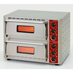 Electric oven for pizza, 2 chambers (3 +3 kW), 430x430xh100 mm