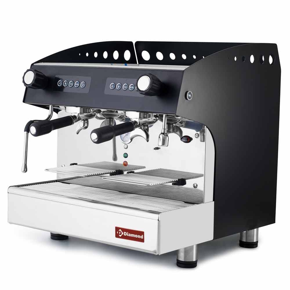 001-compact-2eb-big-1.jpg Pachet Espressor profesional 2 grupuri semiautomat Diamond COMPACT/2EB_DVA8 negru + Dedurizator apa inclus | 2.7 kW, Dim: 475x563xh530 mm - imagine 1
