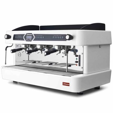 Espressor profesional 3 grupuri automat Diamond AROMA/3EW (cu display), alb | 4.6 kW, Dim: 960x600x595 mm