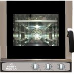 Cuptor profesional combi compact Vesta Smart Slim 0I0411M, 4 tăvi GN 1/1, lățime 51 cm, mecanic, Italia
