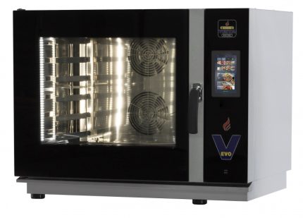 Cuptor profesional combi convecție și abur Vesta 0G0511T_GAS, 5 tăvi GN 1/1, gaz Touch Screen 7 inch, Italia