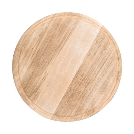 Pizzateller Holz - Farfurie pizza - rotund - lemn - Ø 340 mm - cu șanț pentru suc