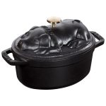 STAUB | LA COCOTTE - Cocotte - Capac de porc - oval - 170mm - fontă - negru