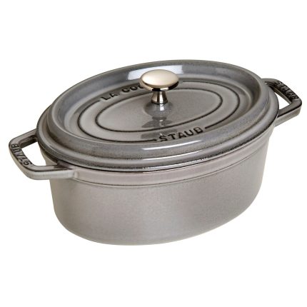 STAUB | LA COCOTTE - Cocotte - ovală - 370mm - Fontă - Gri grafit