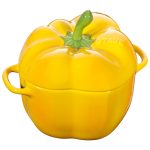 STAUB | CERAMIQUE - Cocotte - formă de piper - 0,45 litri - ceramică - galben