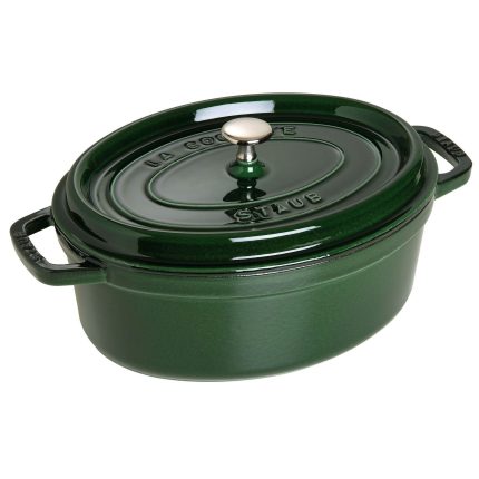 STAUB | LA COCOTTE - Cocotte - ovală - 330mm - fontă - verde busuioc