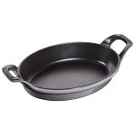 STAUB | SPECIALITIES - Tavă pentru cuptor - ovală - 210mm - fontă - gri grafit