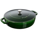 PRAF | BRAISERS - Prăjitor cu structură Chistera Drop - 240 mm - Fontă - Busuioc Verde
