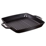 DUST | GRILL PANS - Tigaie grill - 330x330mm - fontă - negru