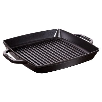 DUST | GRILL PANS - Tigaie grill - 330x330mm - fontă - negru