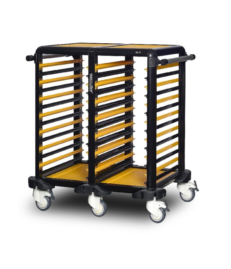Cărucior inox profesional pentru transport tăvi Pimak G.GN.75.D.2