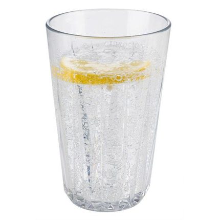 (48 buc) CRYSTAL - Cană de cafea - 300 ml - Transparent - stivuibilă