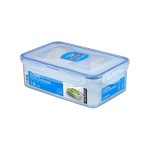 (6 bucăți) LocknLock | Cutie multifuncțională Classic - 1 litru - cu grilă de scurgere - transparentă