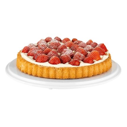 Platou tort - melamină - Ø 310 mm - rotund - Înălțime: 35 mm - alb