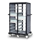 Cărucior inox profesional pentru transport tăvi Pimak G.TT.18.D.2