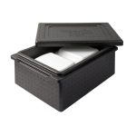(5 bucăți) THERMO FUTURE BOX | Thermobox TAKE AWAY - 20 litri - Negru