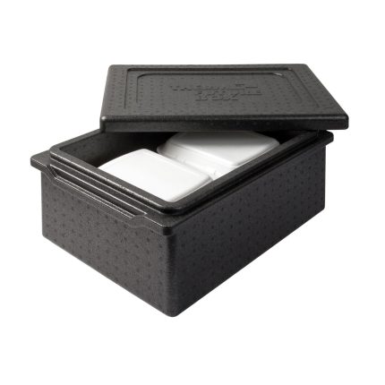 (5 bucăți) THERMO FUTURE BOX | Thermobox TAKE AWAY - 20 litri - Negru