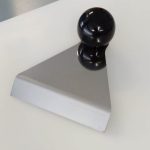 AISI 304 inox alimentar RacletĂ curĂȚare with nylon knob Lonatini, Italia