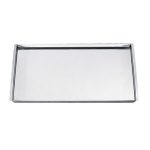 Rectangular 18/8 inox alimentar cassette TavĂ with handles cod.152 Lonatini, Italia
