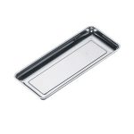 Rectangular 18/8 inox alimentar TavĂ with rounded corner cod.153 Lonatini, Italia